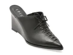Pantofi eleganti EPICA negri, 1423, din piele naturala imagine