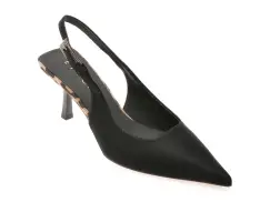 Pantofi eleganti EPICA negri, 26P2061, din material textil imagine