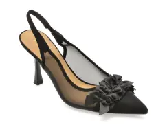 Pantofi eleganti EPICA negri, 310535, din material textil imagine