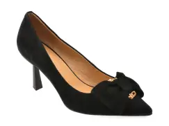 Pantofi eleganti EPICA negri, 5137, din piele intoarsa imagine