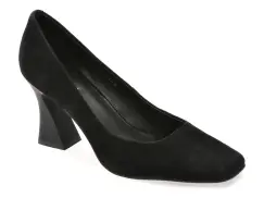 Pantofi eleganti EPICA negri, 5413, din piele intoarsa imagine