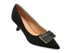 Pantofi eleganti EPICA negri, 6308, din piele ecologica imagine