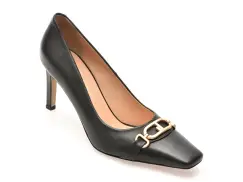 Pantofi eleganti EPICA negri, 6673504, din piele naturala imagine