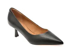 Pantofi eleganti EPICA negri, D05555, din piele naturala imagine