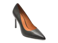 Pantofi eleganti EPICA negri, E19070, din piele naturala imagine