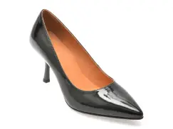 Pantofi eleganti EPICA negri, E301, din piele naturala lacuita imagine