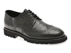 Pantofi eleganti EPICA negri, M296, din piele naturala imagine