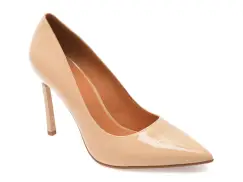 Pantofi eleganti EPICA nude, E19070, din piele naturala lacuita imagine