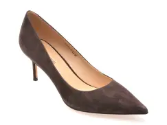 Pantofi eleganti EPICA PREMIUM gri, 2591, din piele intoarsa imagine