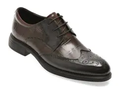 Pantofi eleganti EPICA PREMIUM maro, TMA107, din piele naturala imagine