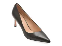 Pantofi eleganti EPICA PREMIUM negri, 23933, din piele naturala imagine