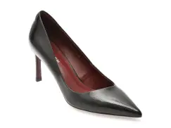Pantofi eleganti EPICA PREMIUM negri, 23933, din piele naturala lacuita imagine