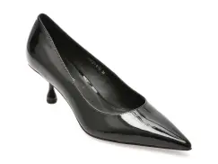 Pantofi eleganti EPICA PREMIUM negri, 25061, din piele naturala lacuita imagine