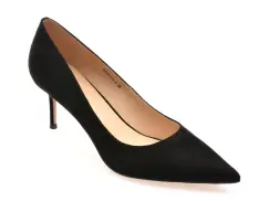 Pantofi eleganti EPICA PREMIUM negri, 2591, din piele intoarsa imagine