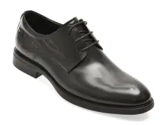 Pantofi eleganti EPICA PREMIUM negri, 26A68, din piele naturala imagine