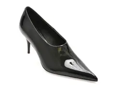 Pantofi eleganti EPICA PREMIUM negri, HF1442, din piele naturala lacuita imagine