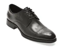 Pantofi eleganti EPICA PREMIUM negri, TMA145, din piele naturala imagine