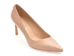 Pantofi eleganti EPICA PREMIUM nude, 23933, din piele naturala imagine