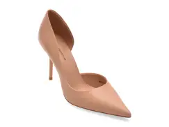Pantofi eleganti EPICA PREMIUM nude, 25255, din piele naturala imagine