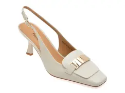 Pantofi eleganti FLAVIA PASSINI albi, 4C225, din piele naturala imagine