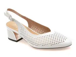 Pantofi eleganti FLAVIA PASSINI albi, JH56, din piele naturala imagine