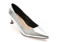 Pantofi eleganti FLAVIA PASSINI argintii, 83607, din piele naturala imagine