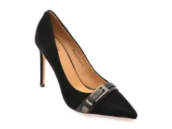 Pantofi eleganti FLAVIA PASSINI negri, 4A212, din piele intoarsa imagine