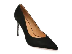 Pantofi eleganti FLAVIA PASSINI negri, 5L175, din piele intoarsa imagine