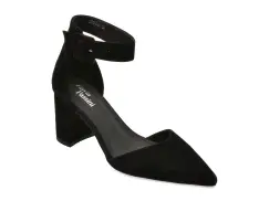 Pantofi eleganti FLAVIA PASSINI negri, A370, din piele intoarsa imagine