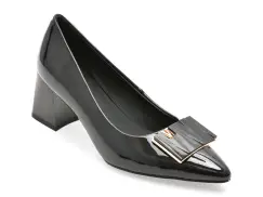 Pantofi eleganti FLAVIA PASSINI negri, A76, din piele naturala lacuita imagine