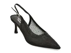 Pantofi eleganti FLAVIA PASSINI negri, ATH222, din material textil imagine