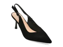 Pantofi eleganti FLAVIA PASSINI negri, M8, din piele intoarsa imagine