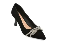 Pantofi eleganti FLAVIA PASSINI negri, Q1757, din piele intoarsa imagine