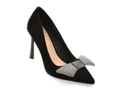 Pantofi eleganti FLAVIA PASSINI negri, Q2492, din piele intoarsa imagine