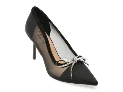 Pantofi eleganti FLAVIA PASSINI negri, Q2499, din material textil imagine