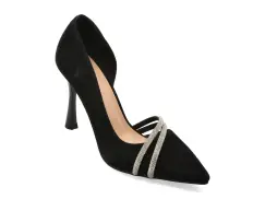 Pantofi eleganti FLAVIA PASSINI negri, V8770, din piele intoarsa imagine