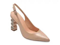 Pantofi eleganti FLAVIA PASSINI nude, 1484843, din piele naturala imagine