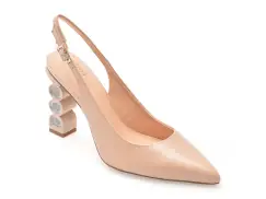 Pantofi eleganti FLAVIA PASSINI nude, 1484843, din piele naturala imagine