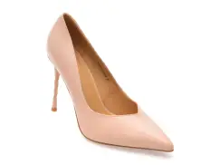 Pantofi eleganti FLAVIA PASSINI nude, 5L175, din piele naturala imagine