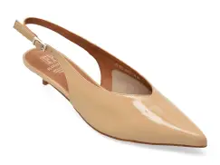 Pantofi eleganti FLAVIA PASSINI nude, PT1682, din piele naturala lacuita imagine