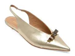 Pantofi eleganti GOLD DEER aurii, 432087, din piele naturala imagine