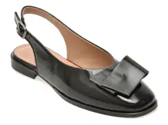 Pantofi eleganti GOLD DEER negri, 420923, din piele naturala lacuita imagine