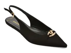 Pantofi eleganti GOLD DEER negri, 432102, din piele intoarsa imagine