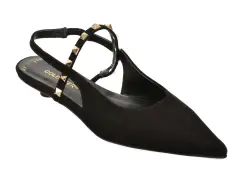 Pantofi eleganti GOLD DEER negri, 432120, din piele intoarsa imagine