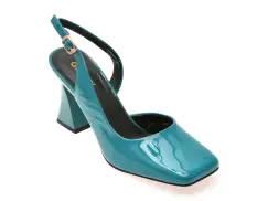 Pantofi eleganti GRYXX albastri, 2033, din piele naturala lacuita imagine