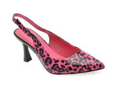 Pantofi eleganti GRYXX fucsia, H814, din piele naturala imagine