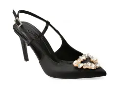 Pantofi eleganti GRYXX negri, 21025, din material textil imagine