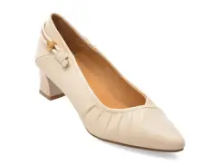 Pantofi eleganti IMAGE bej, 1612, din piele naturala imagine