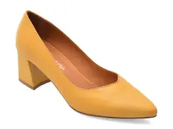 Pantofi eleganti IMAGE galbeni, 1065, din piele naturala imagine