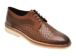 Pantofi eleganti MARCO ZENETI maro, 42453, din piele naturala imagine